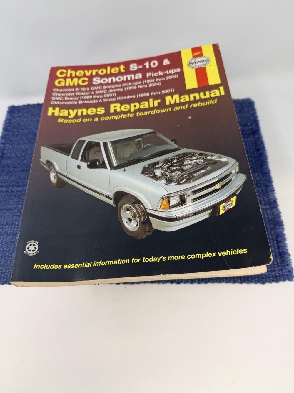 Haynes Repair Manual (24071) Chevrolet S-10 Blazer GMC Sonoma Jimmy 1994-2001